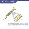 uxcell 80 Pcs Small Tiny Nails 2mmx20mm(DxL) Tiny Brass Nails