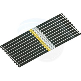 TOLSEN 10pcs 12in 24TPI Hack Saw Carbon Steel Metal Blades Replacement Blade