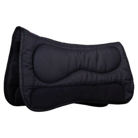 Dura-Tech Tekno-Dri Contoured Support Horse Saddle Pad | Color Black | Enhanced Horse Comfort | Prevents Wither Rubs | Ensures Even Pressure | Promotes Cooling | Extra Support Padding