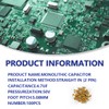 Innfeeltech 100pcs 50V 4.7uF Monolithic Ceramic Capacitor Yellow Electronic Accessories