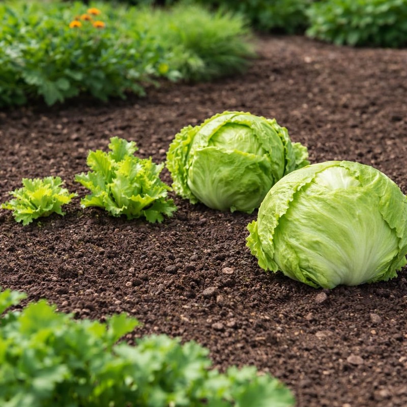 Crisphead Iceberg Lettuce Seeds – Compact Round Heads with Crisp