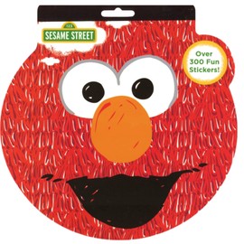 Sesame Street Shaped Sticker Book, Over 300 Stickers, 4 Sheets, Elmo