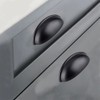 Lakaemfis 2 Pcs Hardware Bin Cup Handles Half Moon Shell