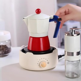 Drieamboat Moka Pot, Stovetop Espresso Maker Mini Italian Coffee Maker,Manual Cuban Coffee Percolator Machine Greca Coffee Maker for Cappuccino or Latte (300 ml/10 oz)