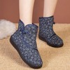 MMOOVV Thick Outdoor Shoes for Women Boots Printed Velvet Boots