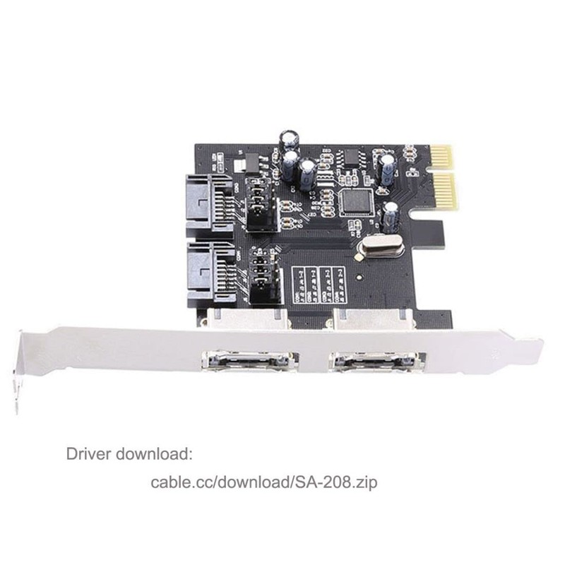 ChenYang PCI-E X1 to 2 eSATA/2 SATA 3.0 Expansion Card