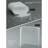 IEEK Small Waste Basket Slim Trash Can 3.2 Gallon/12L Clear