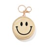 スマイリーフェイス コインケース スマイリー ニコちゃんマーク キーホルダー バッグチャーム レディース 小銭入れ/kc-39 (ゴールド)