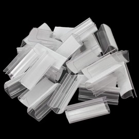 JIHUOO 12 Pcs Plastic Table Skirting Clips Table Skirt Clips Table Cover Clamps Clear Tablecloth Clips Table Edge Clips for Indoor Outdoor Events