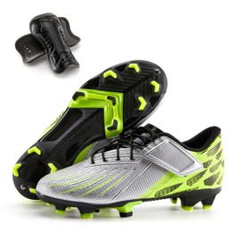 Boys Girls Soccer Cleats Athletic Outdoor Football Shoes Training Lightweight Unisex-Child Youth Futsal Indoor Turf Firm Artificial Ground Flexible Durable Comfortable Leadoff Traction Breathable 2