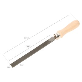KOTARBAU® Workshop File Flat Length: 125 mm Cut 1 (Coarse) Hand File Flat File Metal File for Coarse Metal Processing