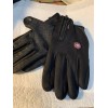 Ladies Womens Large Zipper Tech Non Slip Palm Gloves Black