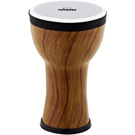 Nino Percussion Elements Mini Djembe - Kleines Musikinstrument für Kinder ab 3 Jahren - Durchmesser 6 Zoll - Kunststoff, Braun (NINO-EMDJ-TA)