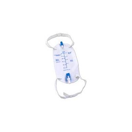 ZRLB500HEA - Cardinal Health Premium Flocked Back Leg Bag with Flip Valve, 500 mL