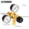 MEANLIN MEASURE Argon CO2 Regulators Gauges Gas Welding Regulator CGA580
