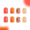 Fall Press on Nails Short Square MABKJLF False Nails Full