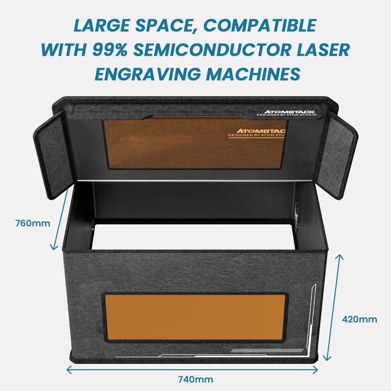 ATOMSTACK FB2 Laser Engraver Enclosure 30" X 29" X 17"