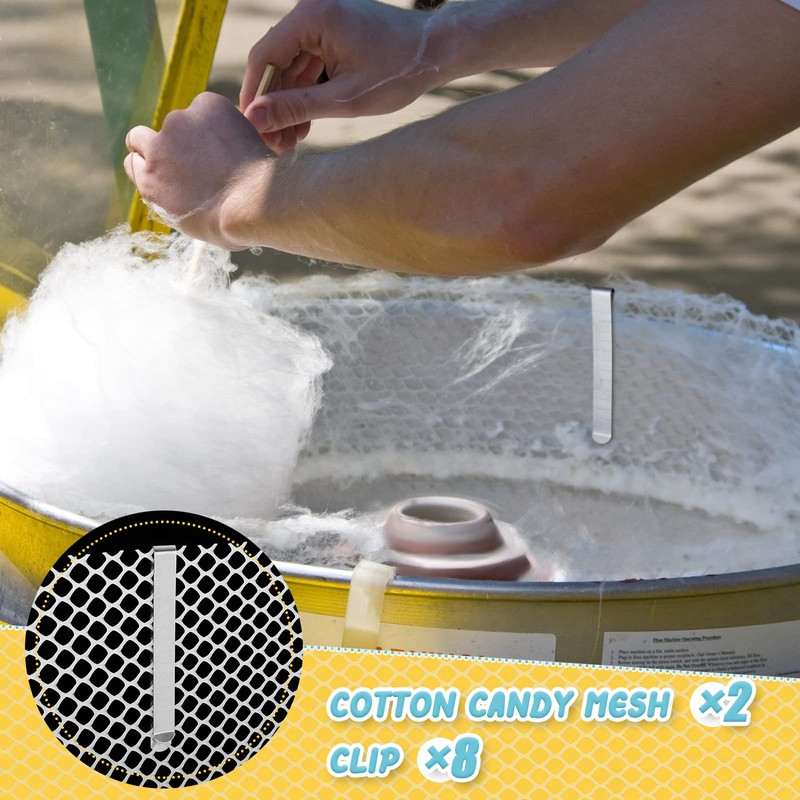 Juexica 2 Sets Cotton Candy Mesh and Clip Stabilizer Kit