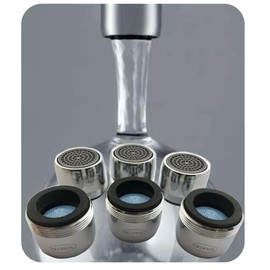 Neoperl Crystal Clear Faucet Aerator 1.8 gpm Low Flow Silky Smooth Laminar Stream Regular Dual Threaded 34 1200 5 Kitchen Bathroom (6 Pack)