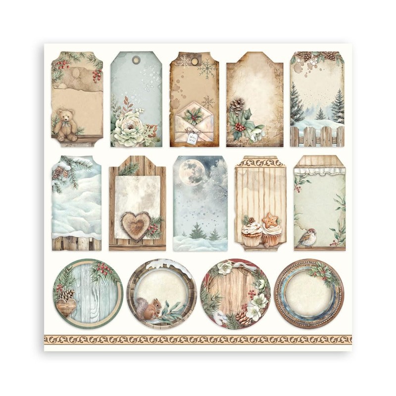 Stamperia SBBSXB16 Scrapbook Pad, Multicoloured, 20.3 cm x 20.3 cm