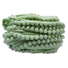 Mini Pom Pom Trim 8 Yards 5mm Ball Fringe Trim for Sewing Accessory Decoration DIY Crafts (Light Turquoise 1742)