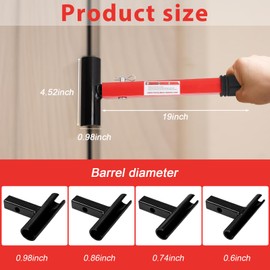 Hinge Adjustment Tool Set,4 Size Hinge Gap Adjusting Wrench with Gloves and Storage Bags Heavy Duty Door Hinge Bender with Rubber Grip Door Hinge Repair Kit for Professional Residential Use