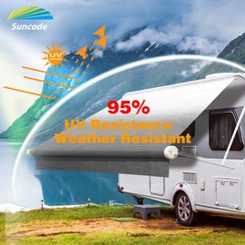 Suncode RV Awning Fabric Replacement 17'(Fabric 16'2") Sliver Fade