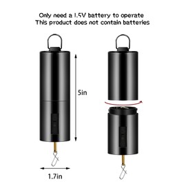 3 Pieces Hanging Black Rotating Motor Wind Spinner Motor Mobile Battery Operated Motor Multi-Purposes Rotatable Hook for Garden Decoration Accessory Supplies