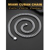 Mens Chain Necklaces, Stainless Steel Cuban Link Chain Necklace for