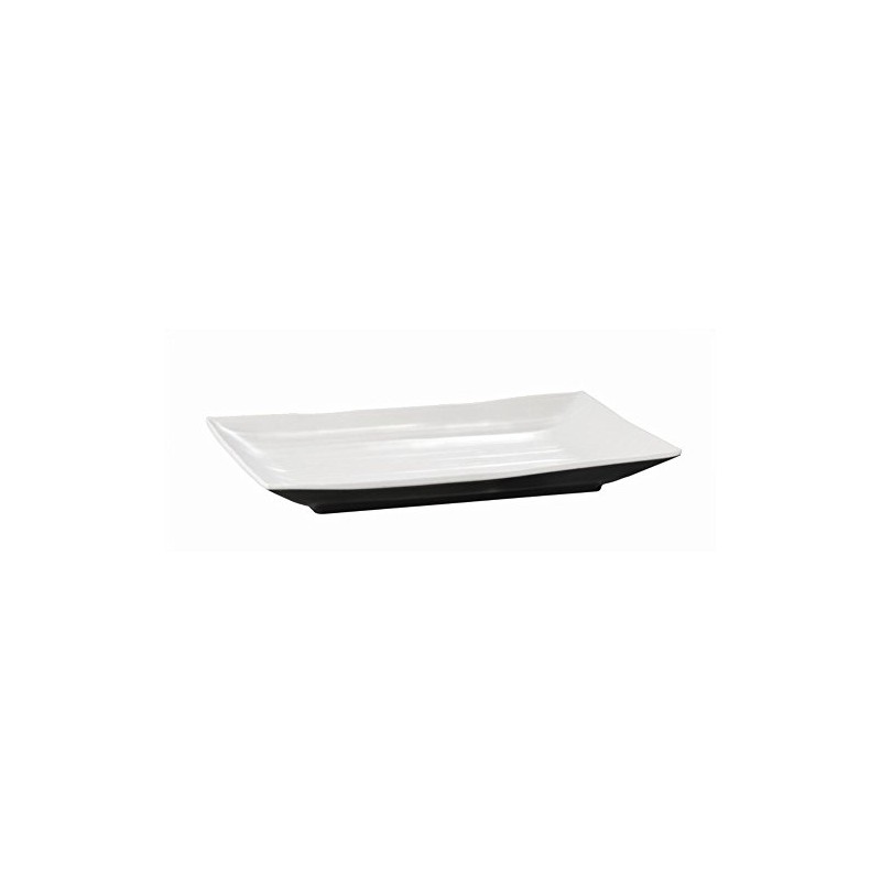 APS GL639 Dual Tone Rectangular Platter, 9"