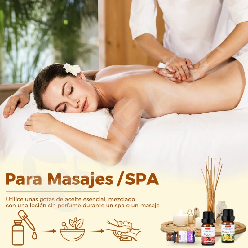 Kaisasa Kit De 12 Aceites Esenciales Aromaterapia Natural