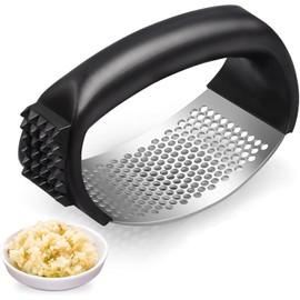 Prensa De Ajo,2026 Kitchen Heavy Duty Mill Garlic Press Set Rocker,Exprimidor De Ajos,Exprimidor Manual De Ajos En Acero Inoxidable.