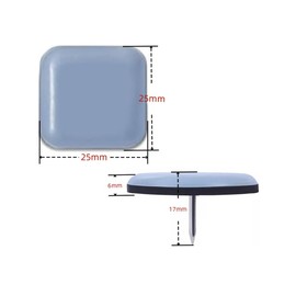 GYWHOOFT Furniture Slider, Chair Leg Cover, 1.0 inches (25 mm), Nail Included, Furniture Moving Pad, Scratch Resistant, Slip-Resistant, Chair Feet, Scratch Prevention, Anti-Scratch, Soundproofing,