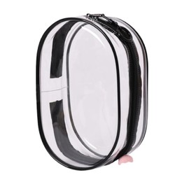 Clear Pouch for Toys, Compatible with Loves, Protective Case & Dustproof Box, 1/2/3 Generations, Multi-functional, Includes Holder, Stylish, Colorful Plush Clothes, Changing Clothes (Black)