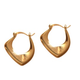 Gempires Fancy Gold Hoop Earrings, Trendy Chunky Earrings, Everyday Wear, Statement Earrings,14k Gold Plated Jewelry for Women, Gifts for Her (Style 6)