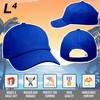 L4 Kids Plain Baseball Cap 5 Panel (Emerald, One Size)