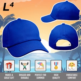 L4 Kids Plain Baseball Cap 5 Panel (Emerald, One Size)