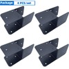 Jouray 4 Pcs Black 4x4 Deck Post Caps & Tie