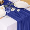 Santaben Royal Blue Cheese Cloth Table 120 Inch Soft Rustic