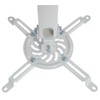 VIVO Universal Extending Ceiling Projector Mount, Height Adjustable Projection, White,