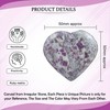 Crocon 50mm Ruby metrix Heart Stone Big Heart Shape Puff