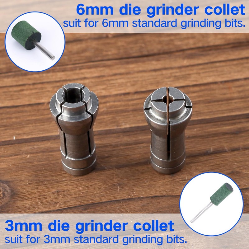 SPEEDWOX 4PCS Die Grinder Collet Adapter Chuck Collet Grinding Machine