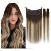 Ugeat Extensiones Cabello Natural 14in Marrón Oscuro A Blanqu 80gr