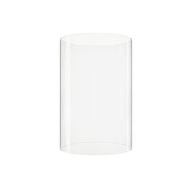 CYS EXCEL D-4" H-6" Glass Open Ended Hurricane Candleholder Bottomless Cylinder Sleeve Clear Chimney Shade Tube Cover, 1 Piece