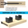 Neevolve Floating Shelf Bracket（1/4 Inch Thick 4 Pack, 10 Inch