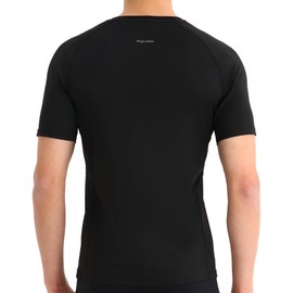 MagnaMan Men's Compression Shirts 3 - Pack: Moisture - Wicking Athletic Baselayer Tops for Men with Quick - Dry Technology, Ideal for Gym, Workout & Running Black/Black/Black