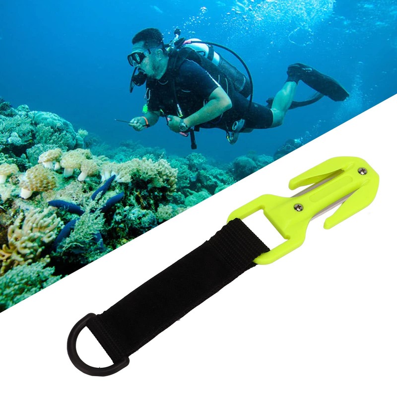 Pasamer Scuba Diving Strap Cutter, Double-Sided Diving Cutting Blade, Sharp