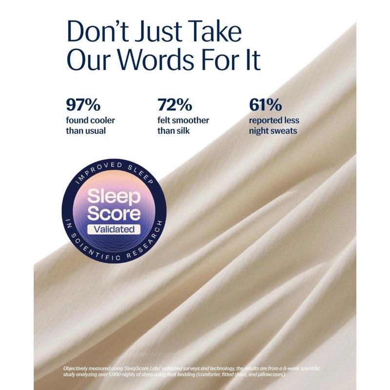 REST Evercool Cooling Comforter, King/Cali King, Snow Ivory