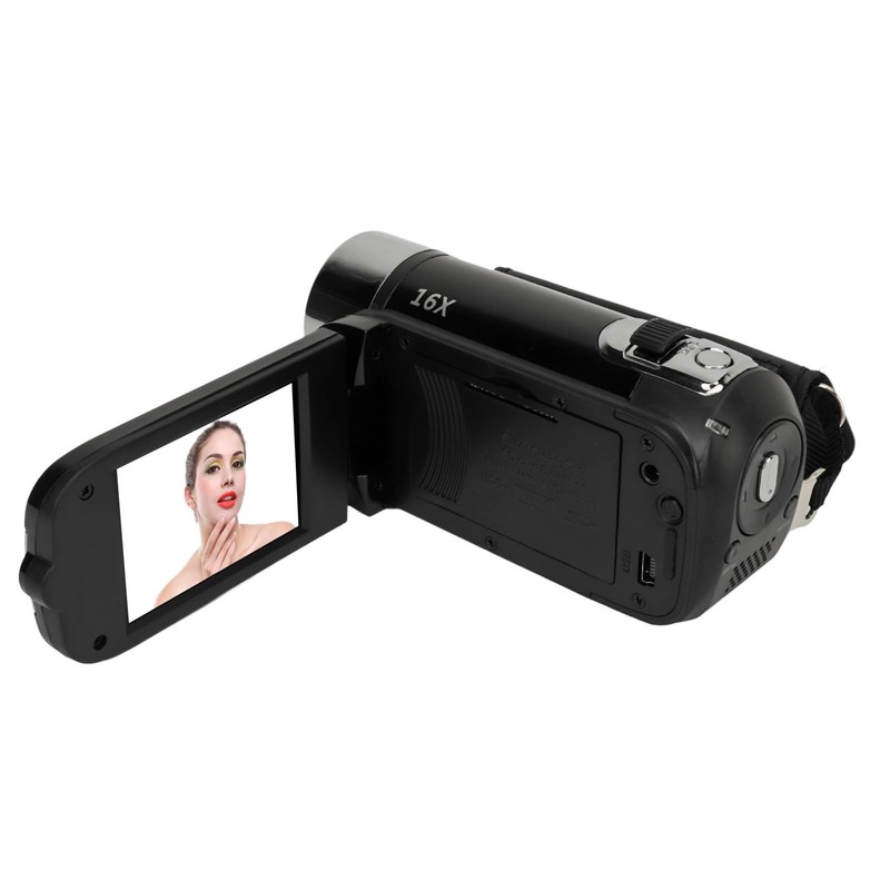 Denash Video Camera Camcorder, Portable 1080P HD Vlogging Camera,2.4in Rotatable