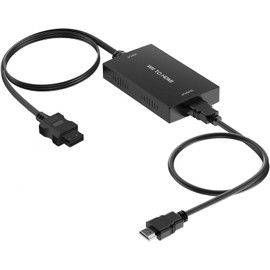 Beigemo Wii to HDMI Adapter, 1080P/720P Full HD Converter with 3.5 mm Video Audio Output Socket & 1M HDMI Cable for N1ntend0 Wii, Wii U, TV Monitor Projector TV